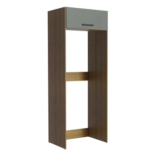 Porta Geladeira Armário de Cozinha 1 Porta Basculante Rustic/Cinza Agata Madesa em Oferta na Shopee