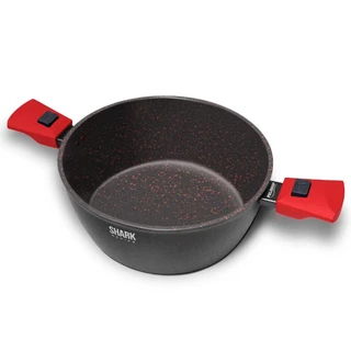 Panela Ichef Polishop - Family Size - 24Cm - Shark Series - Vermelha
