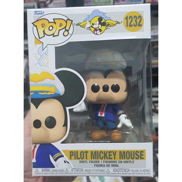 Funko Pop! Disney Pilot Mickey Mouse #1232 Original | Shopee Brasil