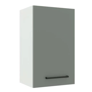 Armário de Cozinha Aéreo 40 cm 1 Porta Branco/Cinza Agata Madesa em Oferta na Shopee