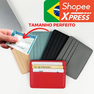 ?PROMOÇÃO? Porta Cartão Carteira Unisex Slim cartão identidade cnh