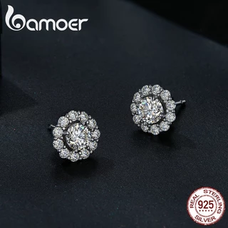 Bamoer 925 Prata 0.5 CT Brincos Moissanite D Cor VVS1 Premium Corte Fashion Joalheria Presente Para Mulheres em Oferta na Shopee