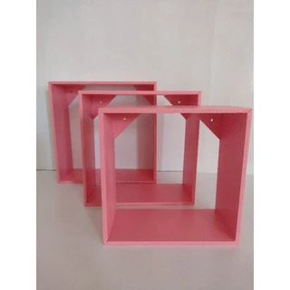 jogo de trio de nicho rosa em , MDF de 6 mm em Oferta na Shopee