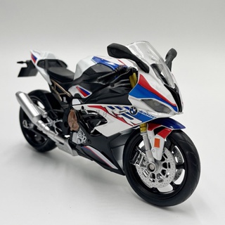 preto)1:12 BMW S1000rr Racing Motos Simulação Modelo de