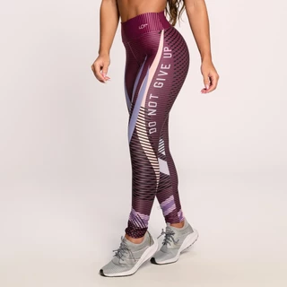 Calça Legging Suplex Estampada Academia Feminina Fitness Roxo Do Not Give Up