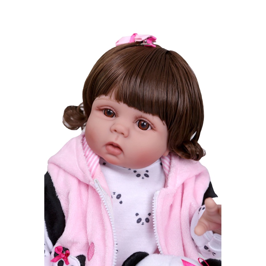 Boneca bebe Reborn oriental menina kit Jiali muito fofa