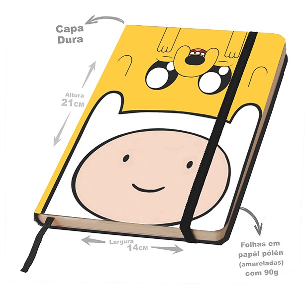 Caderno Sketchbook para desenho Adventure Time
