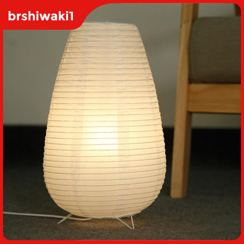 [Brshiwaki1] Luminária De Mesa De Papel Cabeceira Para Quarto Sala De Estar Dormitório Escritório Lanternas Criativas Lâmpada Simples Luz Macia