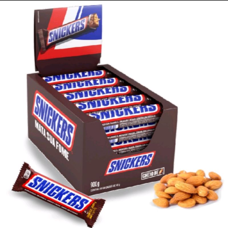 Chocolate Snickers 20un De 45g | Shopee Brasil