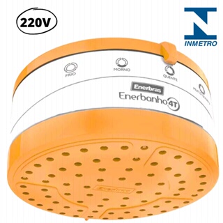 Chuveiro com Conexão Hidráulica Azul 110V - ENERBRAS-PRATIK3AZ