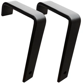 Kit 2 Gancho Cantoneira Suporte 5 Cm Ferro Reforçado 5mm Fixador Parede