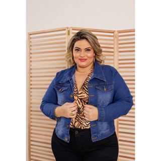 Jaqueta jeans store plus size barata