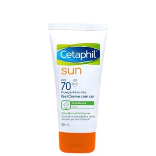 Protetor Solar Cetaphil Sun Gel Creme FPS 70 com Cor 50ml