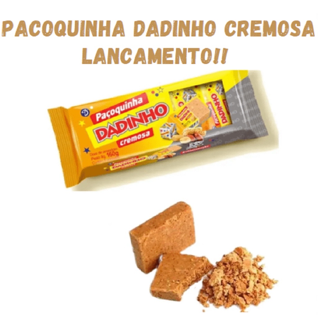 Pacoca Dadinho Quadrada Cremosa Un X G Pacoquinha Para Festas Lanches Aniversario Sobremesas