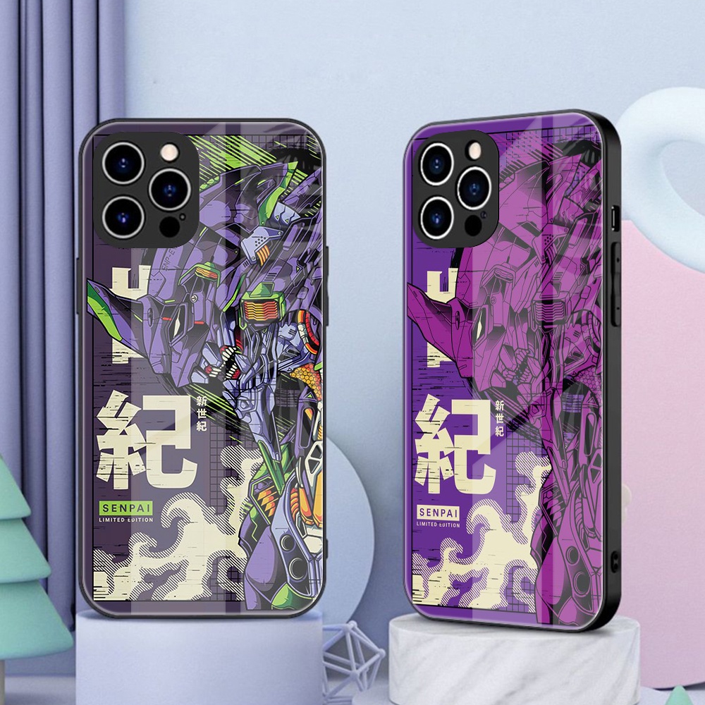 Capa Neon Genesis Evangelion EVA Para iPhone 14 13 12 11 Pro max