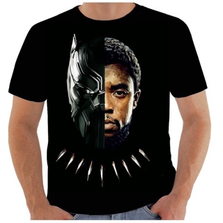 Camiseta Camisa Pantera Negra T'challa Wakanda Vingadores