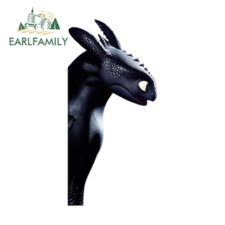 EARLFAMILY 13cm x 6,6cm Como Treinar Seus Adesivos Para Carros Dragão Material Vinil Motocicletas Personalidade À Prova D'água Protetor Da Porta Do Carro