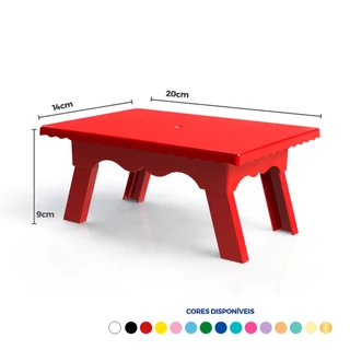 Mesinha Decorativa Renda Várias Cores