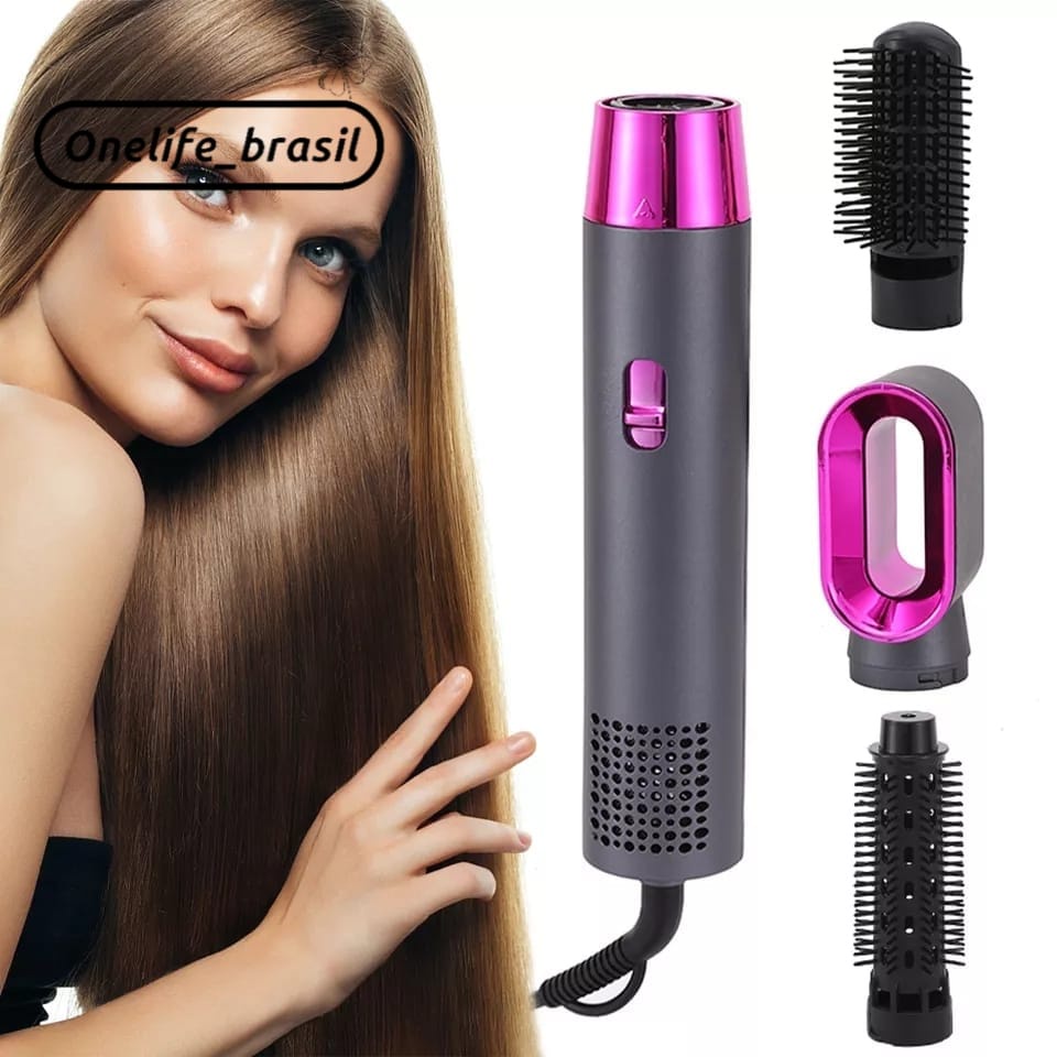 Secador De Cabelo Escova 3 Em 1 Profissional Elétrica De Ar Quente Um Passo Ferramentas De Modelagem De Barbeiro Salão Uso Doméstico