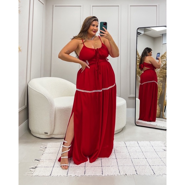 vestido Emily canelado Plus size fim de ano/ festa/natal/ano  novo/shein/brilho/bory/curve/fashion/balada/casamento/madrinha