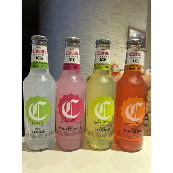 🟢Ice corote drinks lançamento 🚀 limão pink limonade tropicalia  