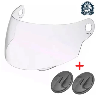 Viseira Cristal Pro Tork Evolution 788 G3 G4 G5 G6 G7 G8 + Par de Reparo Fixador