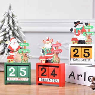 Ornamento de Mesa Natalino Calendário Interativo Para Decoração de Natal - Allmini