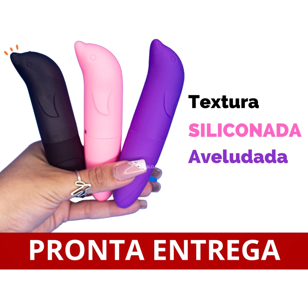 Vibrador Ponto G Golfinho Textura Com Toque Siliconado Aveludado Varias Cores Shopee Brasil 2117