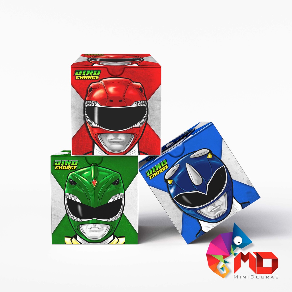 Caixa Cubo Power Ranger Dino Charge Dino force | Shopee Brasil