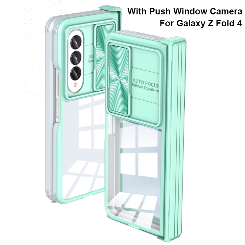 Com Capa Protetora De Câmera Para Samsung Galaxy Z Fold 4 3 5G Armadura Colorida De Silicone Anti-Impacto Flip 4
