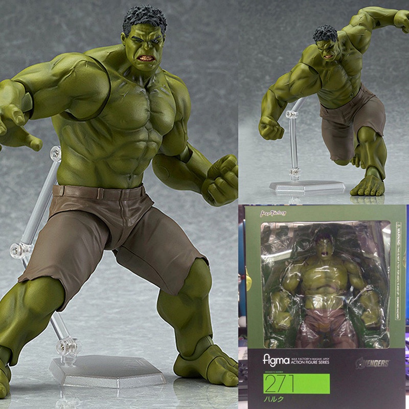 Figma 271 Marvel Avenger Super Herói SHF Hulk 17cm Figura De Ação Em PVC Brinquedo Modelo Colecionável