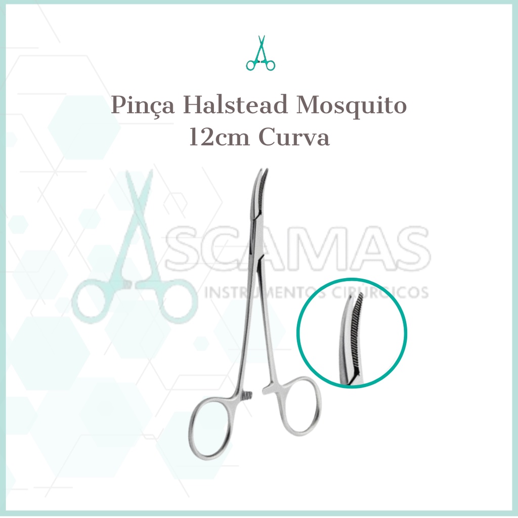 PINÇA HALSTEAD MOSQUITO 12 cm CURVA (HEMOSTATICA) | Shopee Brasil