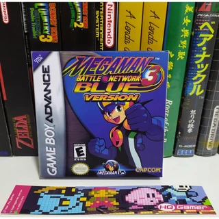 Mega Man Battle Network 3 Blue - Box do Jogo (Game Boy Advance)