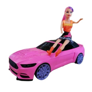 Barbie Busto Carrinho Carro Conversível Porche Brinquedo