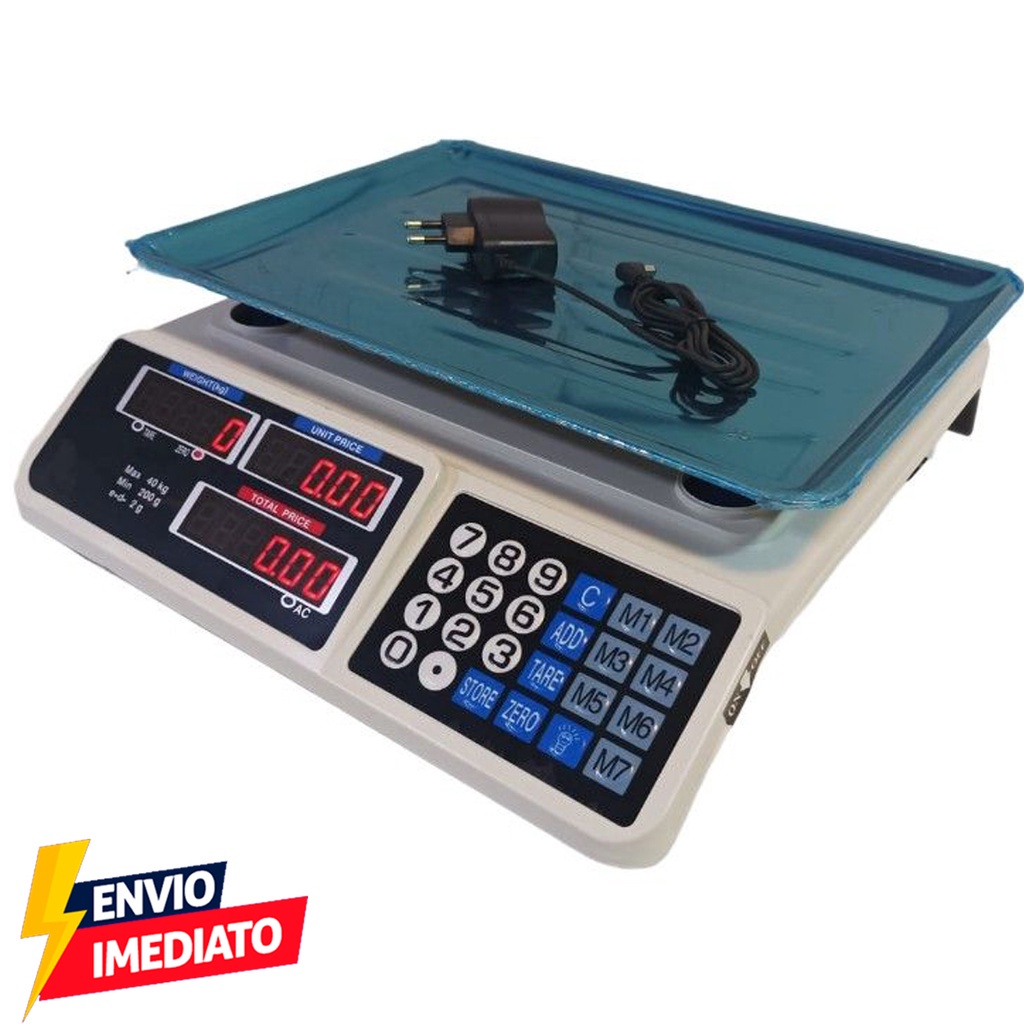 Balanca Eletrônica De 40 Kg Digital Precisão De Pesagem | Shopee Brasil