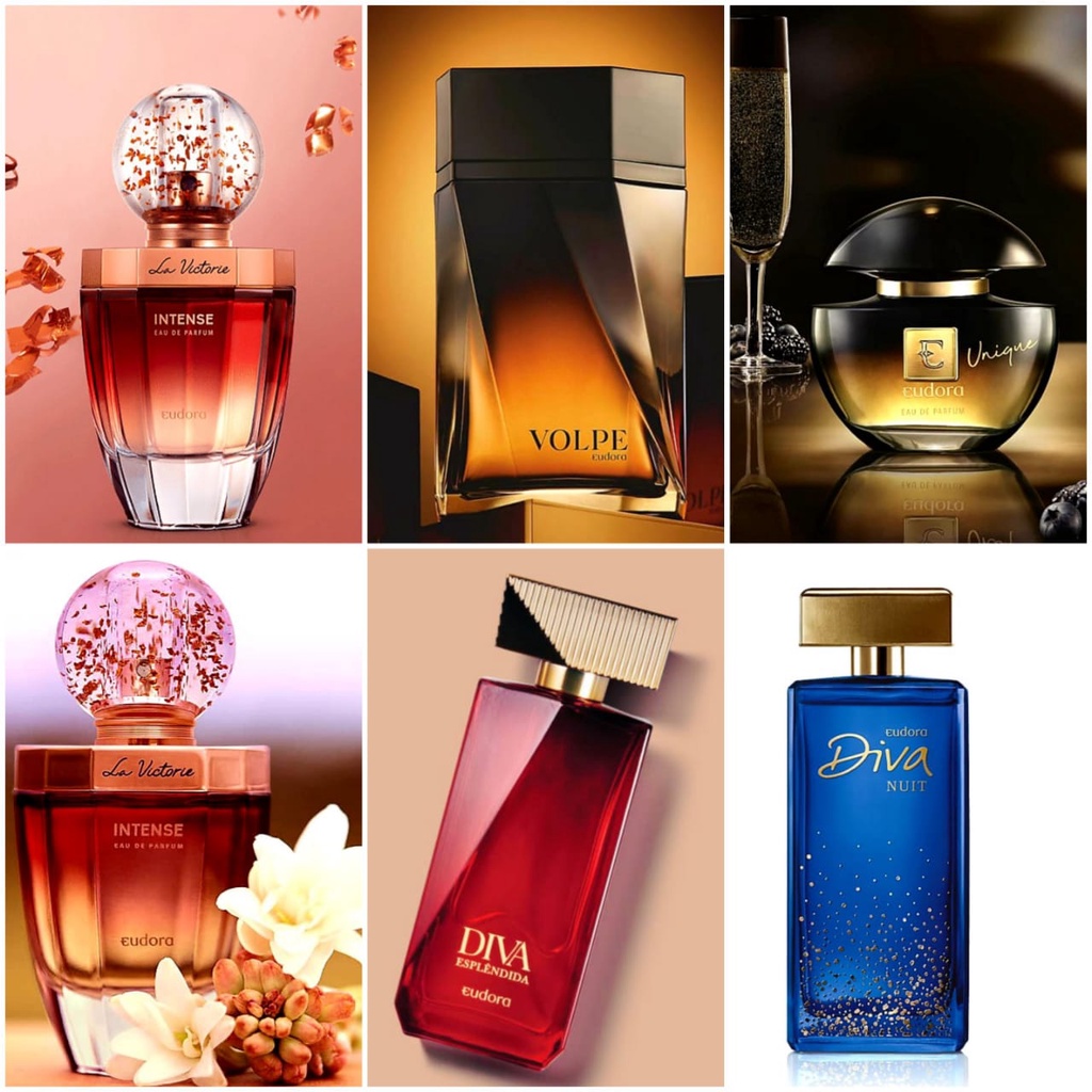 Eudora e Boticário Demonstração De Perfumes Masculinos e Femininos de 4ml.
