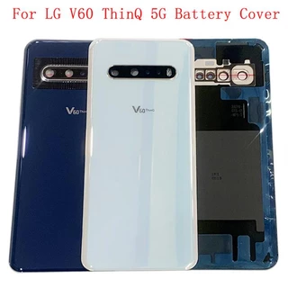 LG V60 ThinQ 5G Tampa De Vidro Da Traseira Porta De Reposição Bateria Caixa Com Lente De Câmera