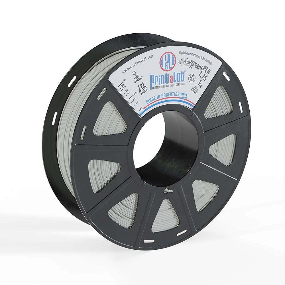Filamento PLA STONE Concreto 1,75mm 1kg Printalot para Impressora 3d ...