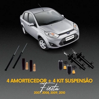4 amortecedores 4 kits Fiesta