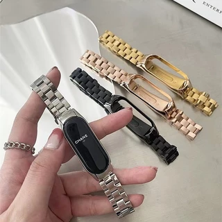 Milanês Para Xiaomi mi band 7 Pulseira 3 4 De Aço Inoxidável miband 6 Banda5 Banda 7 6 5 4 3