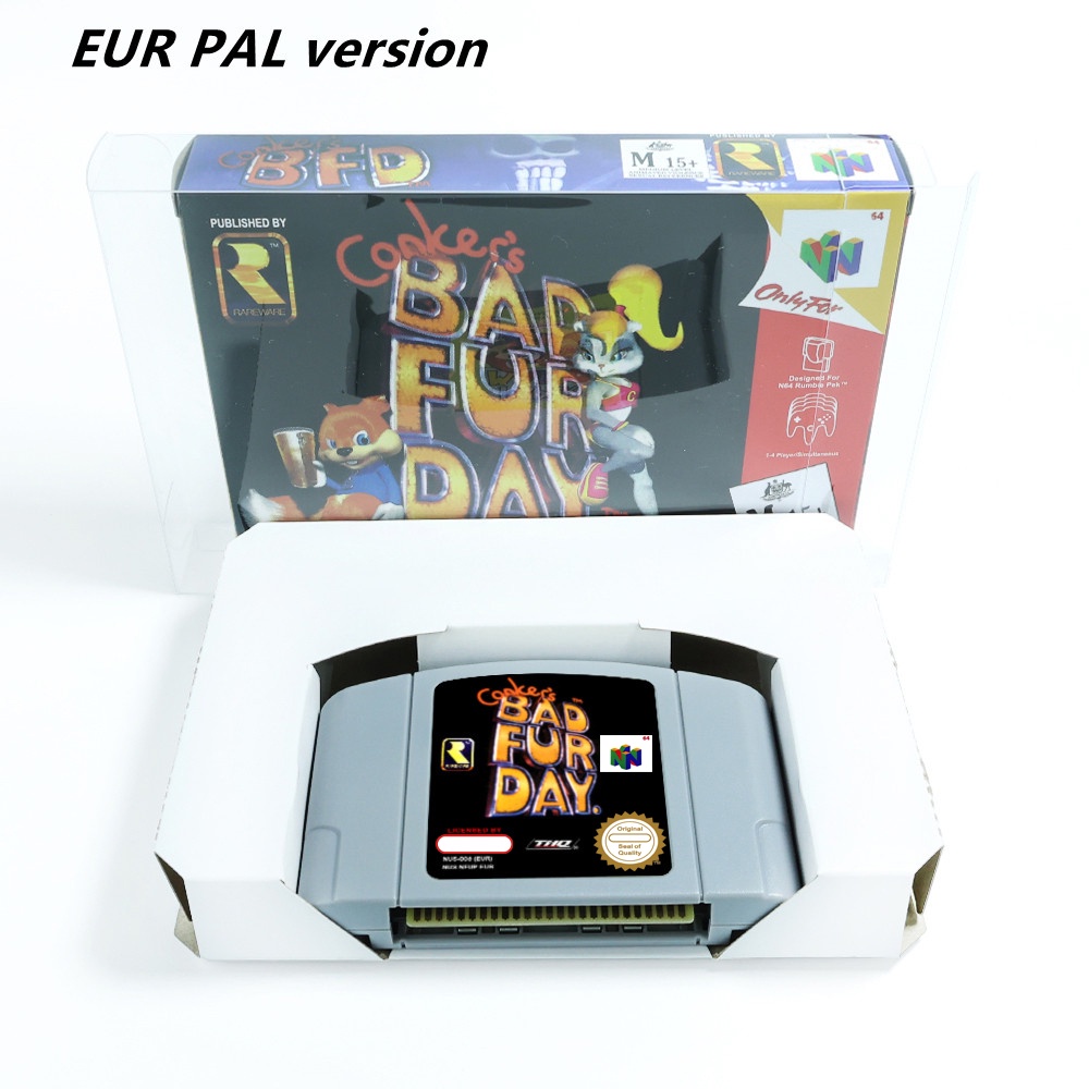 Conker's Bad Fur Day 64Bit Cartucho De Jogo Eua Versão NTSC