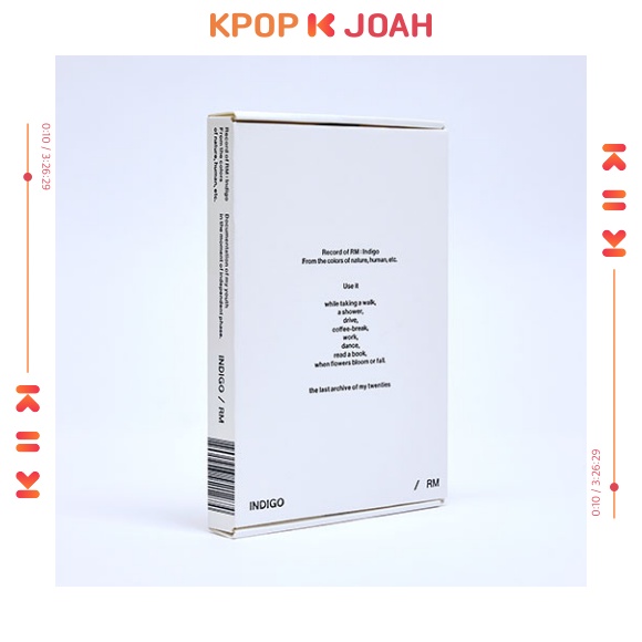 RM (BTS) - First Solo Album 'Indigo' Book Edition | Shopee Brasil