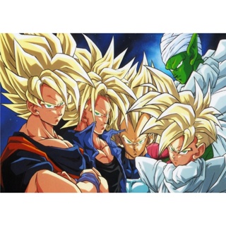 Placa decorativa 29x20 anime dragon ball super saiyajins