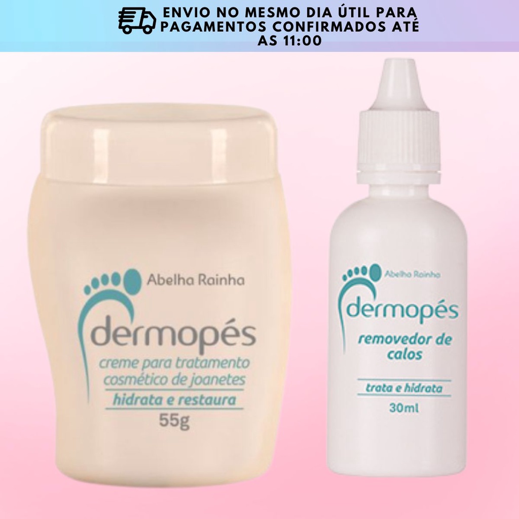 Dermopes creme abelha rainha cosmeticos/acaba com rachaduras nos pés