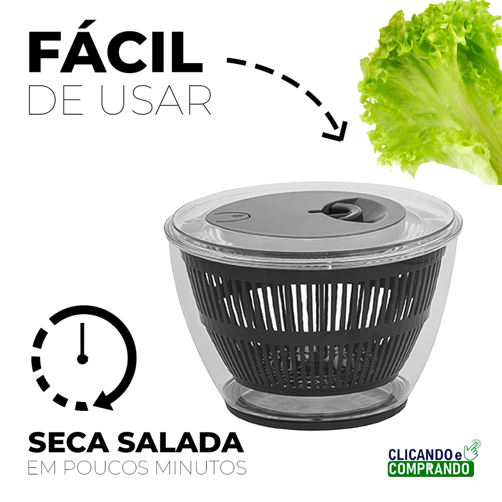 Seca Salada Centrifuga Salada Verduras Semiautomatico Com Stop