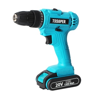 Furadeira e Parafusadeira 3/8 com Bateria 20v e fonte Tssaper TPA20