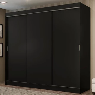 Guarda-Roupa Casal Madesa Kansas 3 Portas de Correr 3 Gavetas em Oferta na Shopee