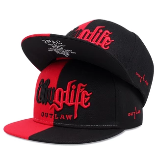 Boné De Beisebol Unissex Thug life Painel Ajustável Casal hip hop snapback