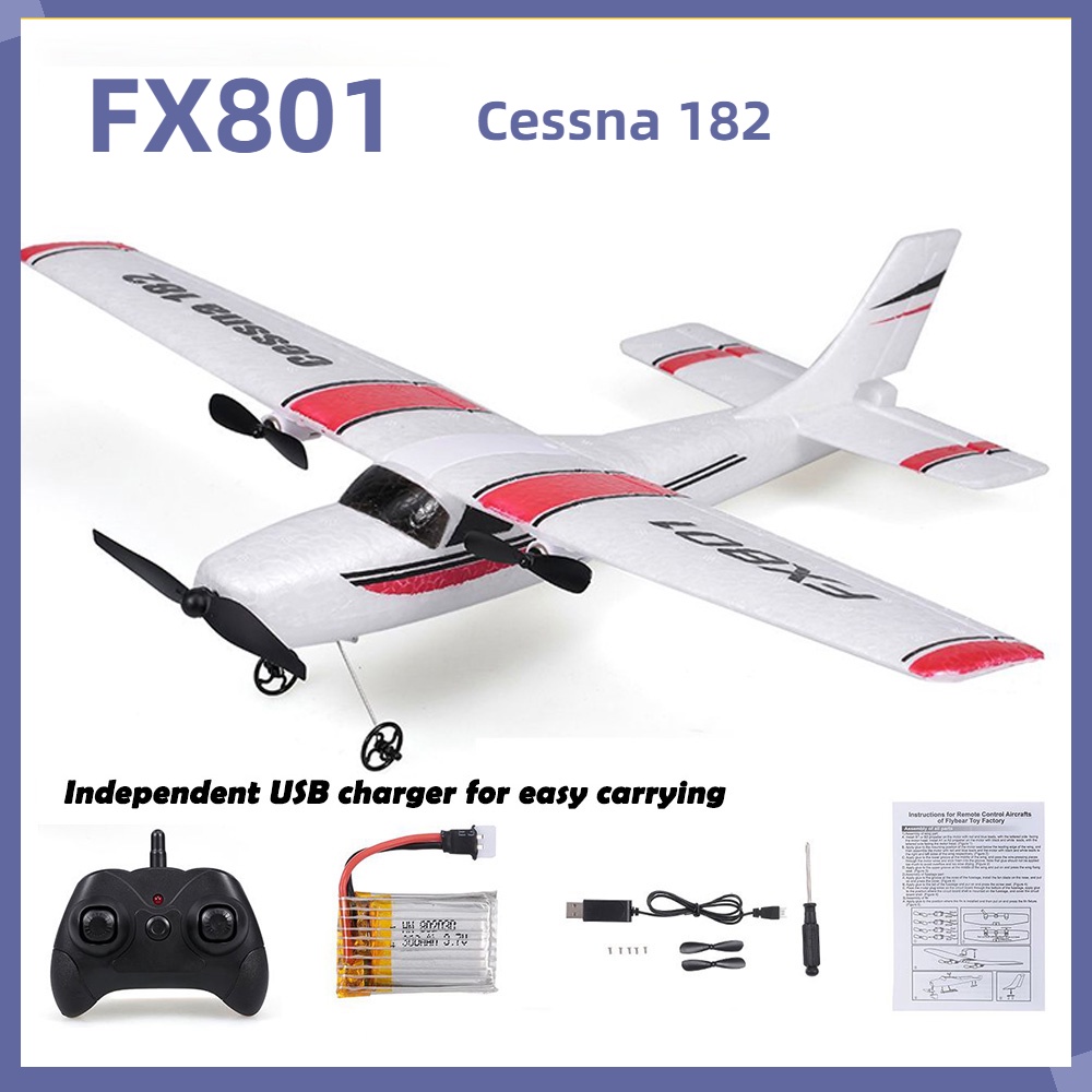 Avião Cessna 182 F949 Controle Remoto 3 Canais 2 Bat Wl Toys