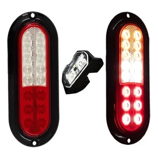 Kit 2 Lanternas + 1 Luz De Placa Carretinha Reboque Jet Ski marte